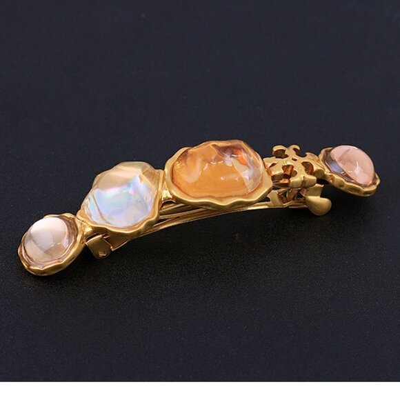 TORY BURCH LUXURY HAIR BARRETTE
